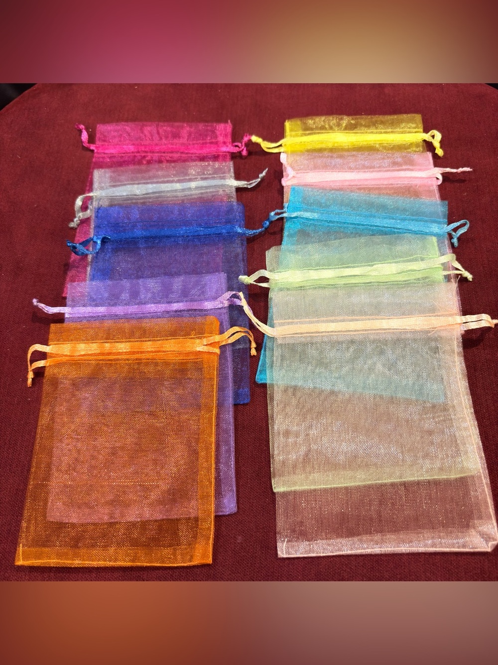 10 Mix Colors Organza Bag -3 1/2”x 5”